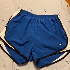 Nike Dri-FIT Blue Shorts with White Logo